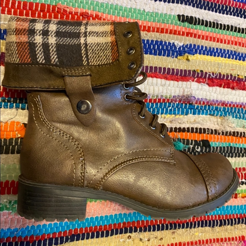 Brown Combat Boots